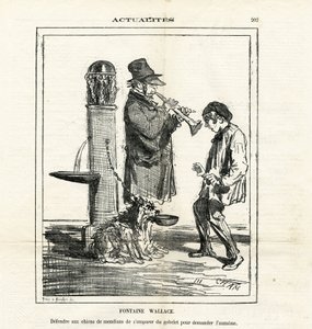 رسم توضيحي لشام (1819-1879) في لو شاريفاري بواسطة أميدي دي نوي (شام)