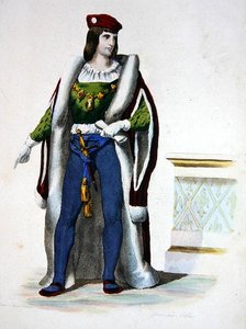 تشارلز دوق أورليانز ، صورة شخصية نُشرت في "Le Plutarque Francais" بقلم إي مينيت ، باريس بواسطة تشارلز أبراهام (بعد) شاسيلات