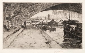 تحت بونت ماري ، باريس ، 1887. بواسطة تشارلز آدامز بلات