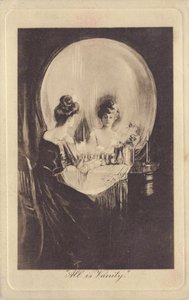 Tout est vanite - All is Vanity par Gilbert، Charles Allan (1873-1929)، c. 1900 - الطباعة الحجرية - مجموعة خاصة بواسطة Charles Allan Gilbert