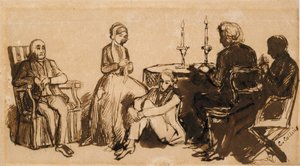 أمسية في بيت كومبس ، 1850-1851 بواسطة تشارلز ألستون كولينز