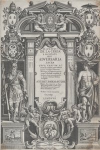 واجهة كتاب "الخصوم المقدسون" ، 1626.