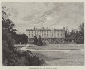 Hughenden Manor ، منظر خلفي وحدائق خاصة بواسطة تشارلز أوغست لويي