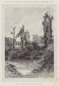 زيارة أمير وأميرة ويلز إلى قاعة ترينتهام بواسطة Charles Auguste Loye