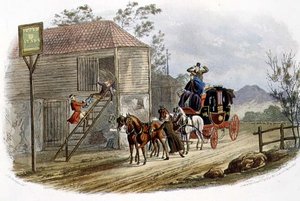 "A Lazy Horsekeeper for the Mail" ، نقش بواسطة حانة RG Reeve (fl.1811-37). بواسطة توماس ماكلين