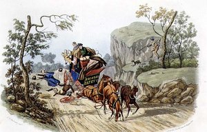 "الحوادث ستقع لأفضل المدربين المعينين!" ، محفور بواسطة حانة RG Reeve (fl.1811-37). بواسطة توماس ماكلين