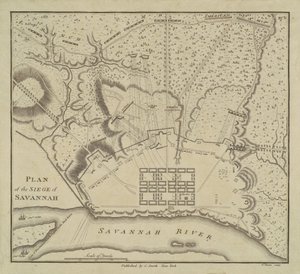 خطة حصار سافانا 1796. بواسطة شارل بالتازار جوليان فيفريت دي سان مين