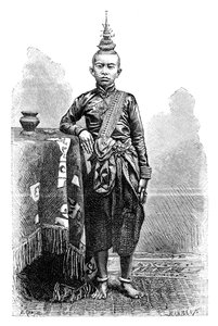 كامبوجان ، الابن الأكبر لنارودوم ، 1895. بواسطة تشارلز باربانت