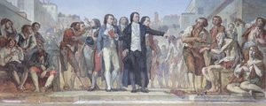 كانت الأحجار تعمل ، مثال توضيحي لقصة بريتون ، من "Legendes et Recits" بواسطة Henriette Guizot (Mme Conrad de Witt) المنشورة (Hachette) 1889