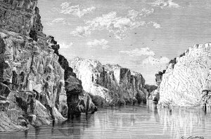 مضيق ماربل روكس ، الهند ، 1895. بواسطة تشارلز باربانت