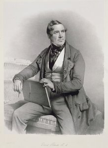 صورة ديفيد روبرتس (1796-1864) في واجهة المجلد الأول من "الأرض المقدسة" ، 1844 بواسطة تشارلز بوجنيت