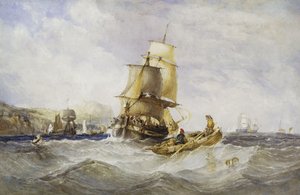 الشحن قبالة سكاربورو ، 1848 بواسطة تشارلز بنتلي