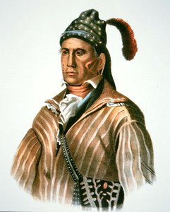 ميناوا ، زعيم أهل الخور ، من لوحة تعود لعام 1826 (ليثو ملون) بواسطة تشارلز بيرد (بعد) الملك