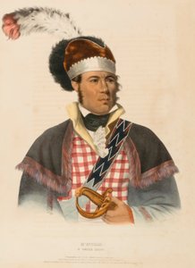 منتوش. A CREEK CHIEF., من تاريخ القبائل الهندية في أمريكا الشمالية بواسطة تشارلز بيرد كينج