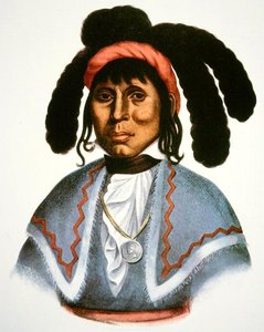 Micanopy (ت 1849) حوالي 1826 (ليثو ملون) بواسطة تشارلز بيرد كينج