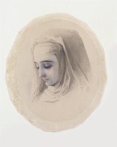 دراسة رئيسية لأفكار الدير ، 1851 (مرحاض وجواش على الورق) بواسطة تشارلز كولينز