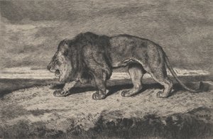 الأسد يمشي ، 1866-1897. بواسطة تشارلز كورتري