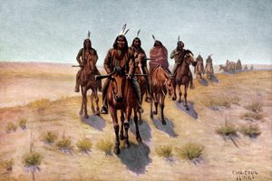 رجال أباتشي أمريكيين أصليين بواسطة تشارلز كريج