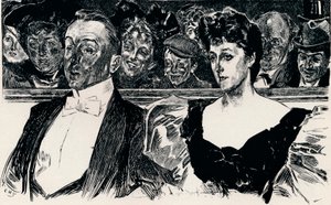 في المسرح ، c1876-1898 ، 1898 بواسطة تشارلز دانا جيبسون