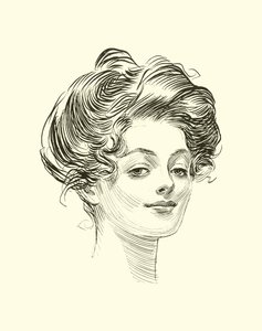 رسم توضيحي للسلم الاجتماعي بواسطة تشارلز دانا جيبسون