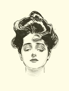 رسم توضيحي للسلم الاجتماعي بواسطة تشارلز دانا جيبسون