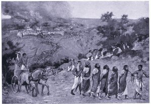 المعسكر المصري على جبل الزيتون حوالي عام 1920 (الليثو) بواسطة تشارلز دانيال وارد
