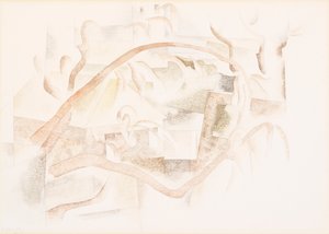 برمودا: أسطح المنازل عبر الأشجار بواسطة Charles Demuth