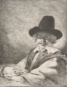 صورة لرجل جالس في قبعة ، 1782. بواسطة تشارلز إتشارد