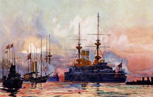 الأمير جورج في Spithead: القداس البحري للملكة فيكتوريا