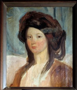صورة جولييت درويت (1806-1883) ، ممثلة وعشيقة فيكتور هوغو لوحة لتشارلز إميل شامبارتين (1797-1883) باريس القرن التاسع عشر ، المنزل فيكتور هوغو