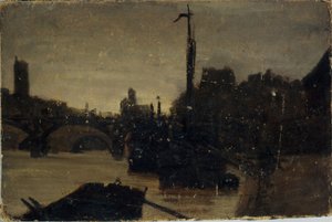 جسر الفنون، حوالي عام 1870 (لوحة) بواسطة تشارلز إميل كويزين