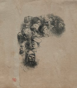 مجموعة الرؤساء بعد Greuze بواسطة تشارلز إميل جاك