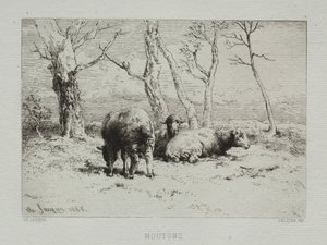 خروف ، 1868. بواسطة تشارلز إميل جاك