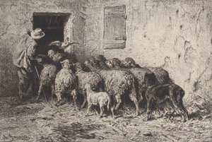 العودة 1864. بواسطة تشارلز إميل جاك
