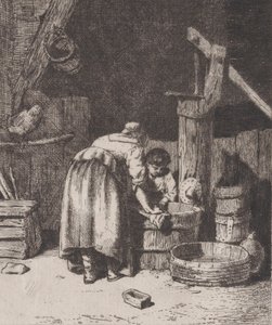 غسل النساء ، كاليفورنيا. 1845-50. بواسطة تشارلز إميل جاك