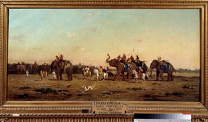 الصيد الهندي. لوحة شارل دي تورنمين (1812-1872) بواسطة شارل إميل دي تورنيمين