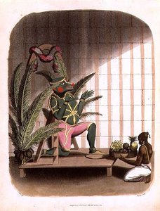 هانومان ، اللوحة 31 من "الرسومات الشرقية" ، نقشها توماس ميدلاند (1755-1823) ، حانة. 1803 (أكواتينت)