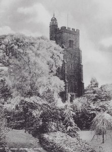 Sevenoaks: أبرشية الكنيسة في الشتاء (b / w photo) بواسطة تشارلز إسينهيج كورك