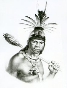 رئيس كاماكان مونغويو من "رحلة تاريخية إلى البرازيل" بقلم جان بابتيست ديبرت ، 1834 بواسطة تشارلز إتيان بيير موت