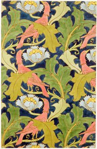 تصميم للكتان المطبوع، طبعه GO وJ.Baker، حوالي عام 1893 بواسطة تشارلز فرانسيس أنيسلي فويسي