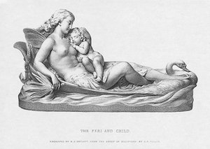 بيري والطفل ، c.1871 ، نقش بواسطة RA Artlett بواسطة تشارلز فرانسيس فولر