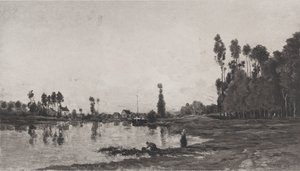 على ضفاف النهر ، 1865. بواسطة تشارلز فرانسوا داوبيني