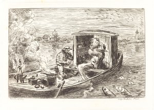 الذهاب إلى أسفل تيار (Avallant) بواسطة تشارلز فرانسوا داوبيني