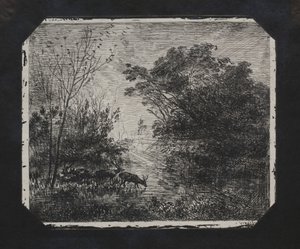 الغزلان ، 1862. بواسطة تشارلز فرانسوا داوبيني
