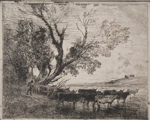 فورد ، الانطباع الأصلي 1862 ، طبع في عام 1921. بواسطة تشارلز فرانسوا داوبيني