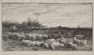 الأغنام الكبيرة بواسطة Charles Francois Daubigny