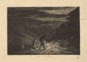 البحث عن نزل ، 1861. بواسطة تشارلز فرانسوا داوبيني