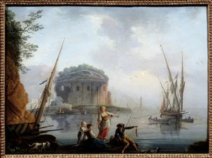 الرسم البحري لتشارلز فرانسوا جرينير دي لا كروا دي لاكروا دي مرسيليا (؟ -1782) القرن الثامن عشر. 0.27x0.38 م روان ، متحف الفنون الجميلة