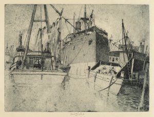 أحواض تشيلسي ، تحميل السفينة ، 1907. بواسطة تشارلز فريدريك ويليام ميلاتز