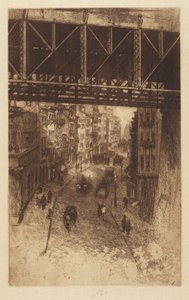 شارع الكرز ، نيويورك ، 1904. بواسطة تشارلز فريدريك ويليام ميلاتز